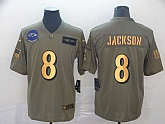 Nike Ravens 8 Lamar Jackson 2019 Olive Gold Salute To Service Limited Jersey,baseball caps,new era cap wholesale,wholesale hats